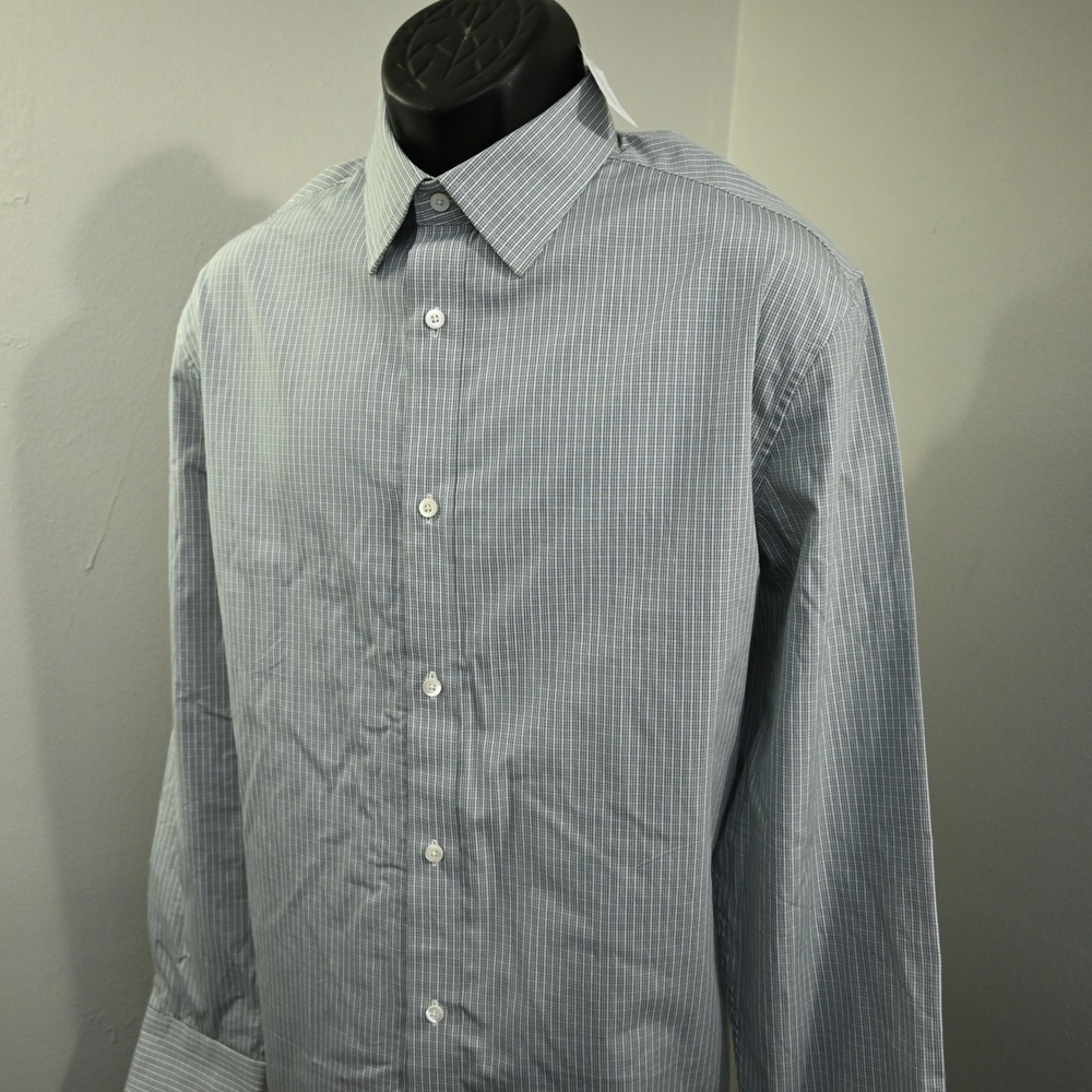 Banana Republic Button Down Men XL NEW Tailored Slim Fit Plaid Long Sleeve
